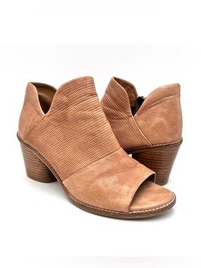 SOFFT Women's Molly Open Toe Bootie Tan Leather Size 8.5